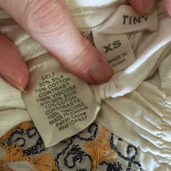 Anthropologie TINY Embroidered Button Down Blouse - Picture 16 of 16